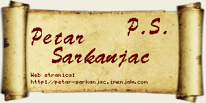 Petar Sarkanjac vizit kartica